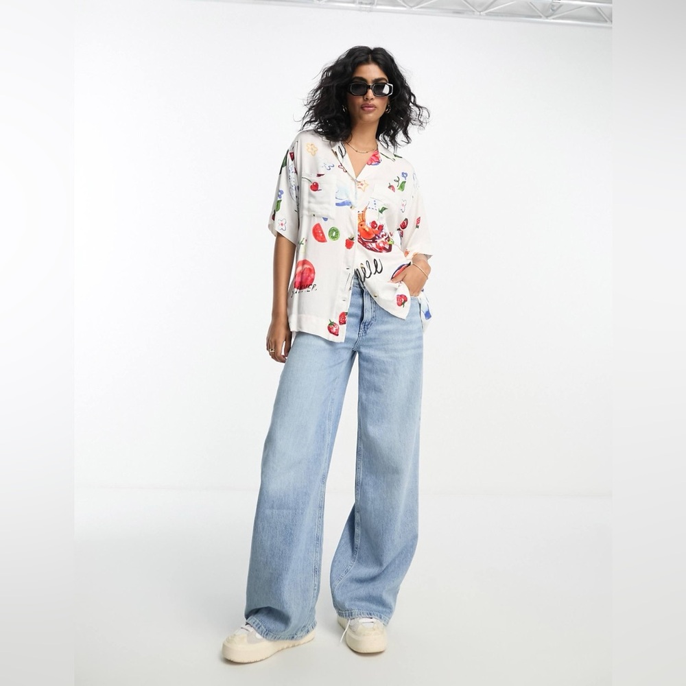 Damson Madder Chlo Beach Calypso Pocket Shirt in Picnic UK 10 / US 6 - Picture 9 of 14
